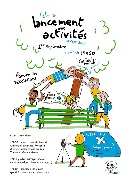 Dimanche 1er septembre : le lancement des activités !